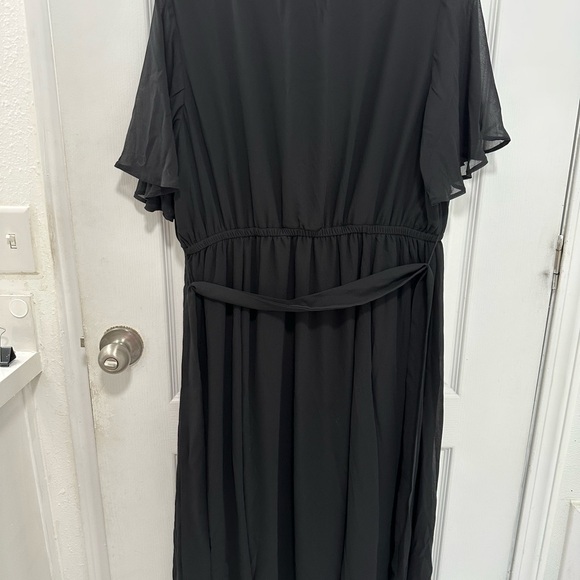 Torrid Black Midi Sundress with Flutter Sleeves - Picture 3 of 3